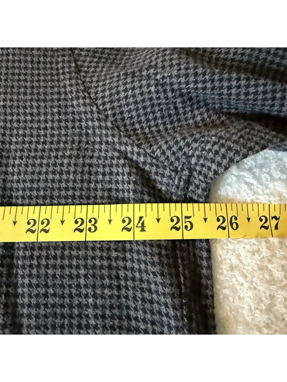 Brooks Brothers Men’s Large Gray Houndstooth 100% Cotton Long Sleeve Shirt